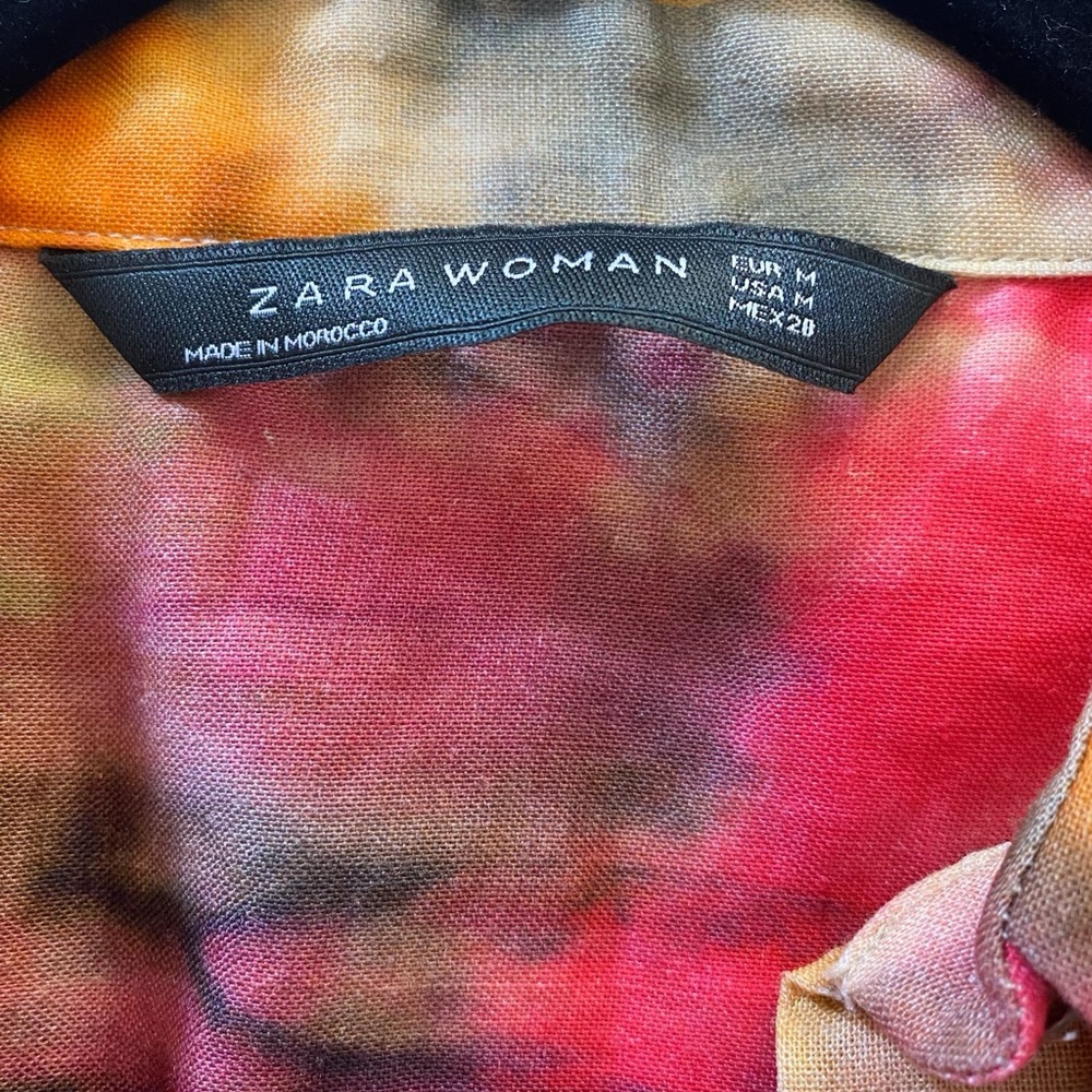 Zara Linen Midi Shirt Dress - Picture 2 of 7